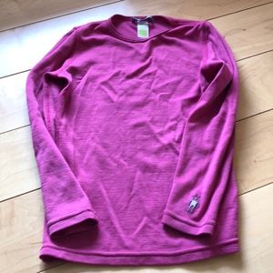 Smartwool pink base layer top